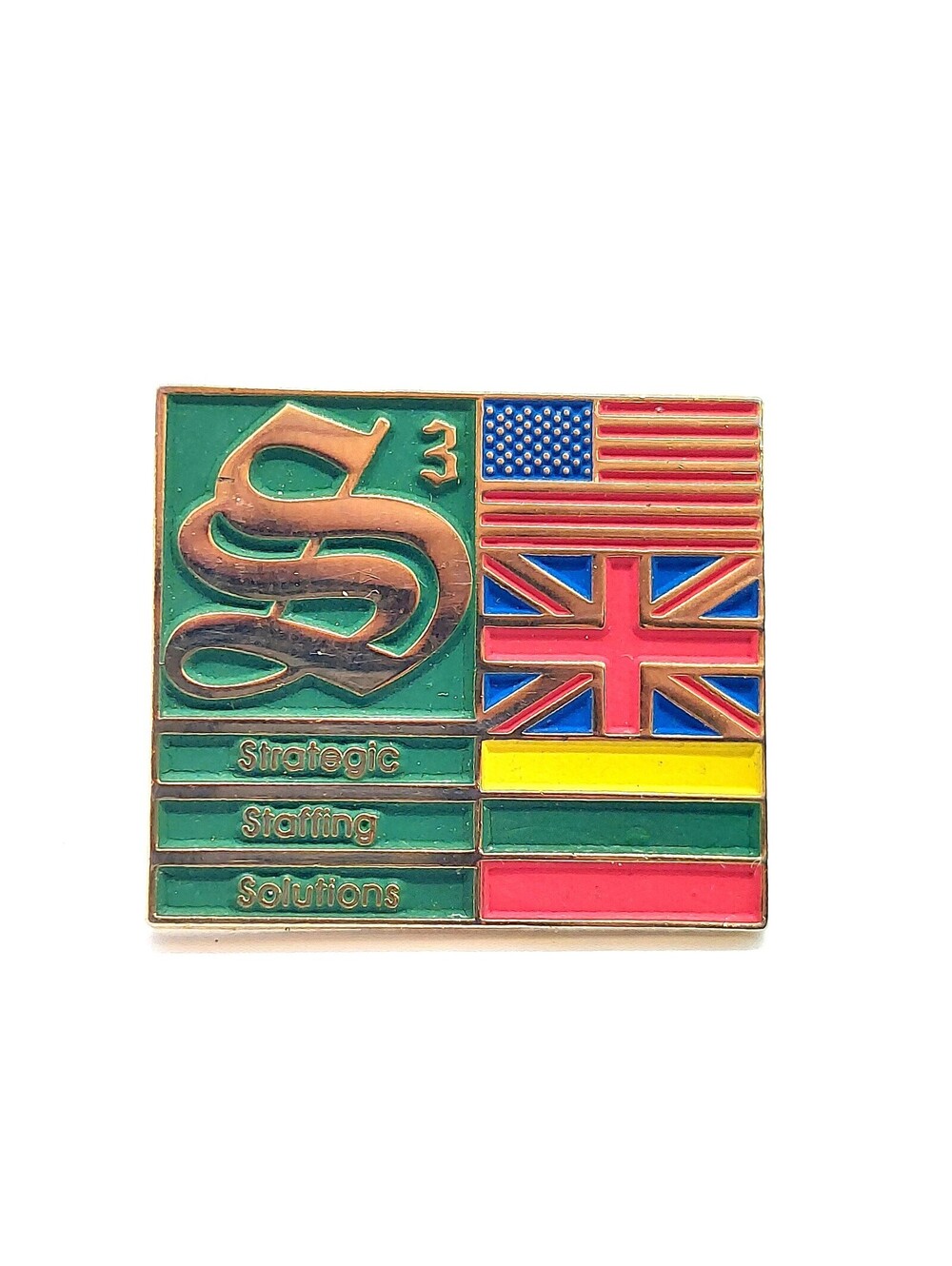 S3 Strategic Staffing Solutions International Flags Corporate Enamel Pin